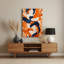 Abstrait aquarelle 68, art mural en métal beige-726789863
