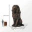 Statue de jardin majestueux 20,5 po H, statue de jardin en résine résistante aux intempéries avec finition bronze