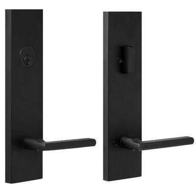 Handleset with Deadbolt and Door