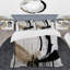Ensemble de housse de couette en microfibre / polyester Golden Minimalist Abstract IV-1586323210