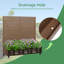 Lit de jardin en métal avec treillis et roues-612966975-612966968