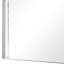 Shepard gris clair 39,5 po X P 38 po Miroir rectangulaire H