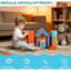 Soft Play For With 11 Foam Blocks, 6 - 72 Months, Promote Creative Thinking, Develop Color And Shape Skills, Safe , Faux Leather Quick Wipe, No Assembly Required Blocks Months , Encourage Geometric