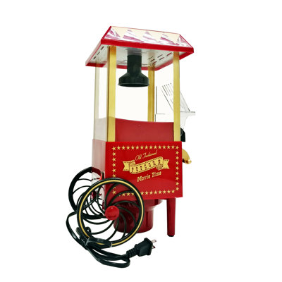 Mini Popcorn Machine Carriage Shape Hot Sell Tabletop Popcorn Maker 9" L x 7" W x 15 1/2" H 15914