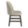 Cipolla 72"-90" Wood Finish Extendable Dining Set - Dining Table With Leaf And Taupe Fabric Curved Back Chairs