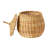 Hand-Woven Wicker Basket Storage with Lids