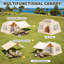 2-4 Person Inflatable Tents For Camping, Waterproof Glamping Tent, Dual-side Canopy With Pump