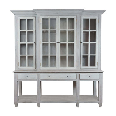 Beezie Solid Wood 4 - Door Accent Cabinet -  Rosalind Wheeler, 83E67594FC95456A832549B030799278