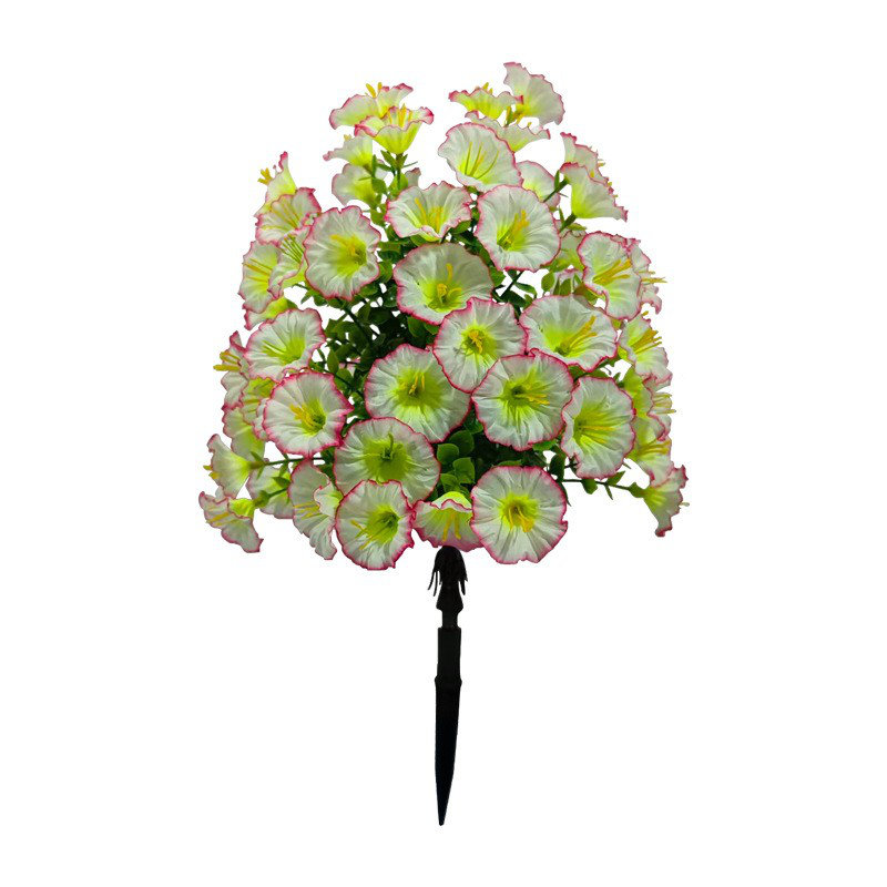  Fleurs artificielles avec pointes de sol, fausses plantes pour le jardin, décorations de mariage en plein air, fausses plantes de patio et de porche