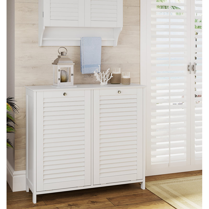Ellsworth Wood Cabinet Laundry Hamper