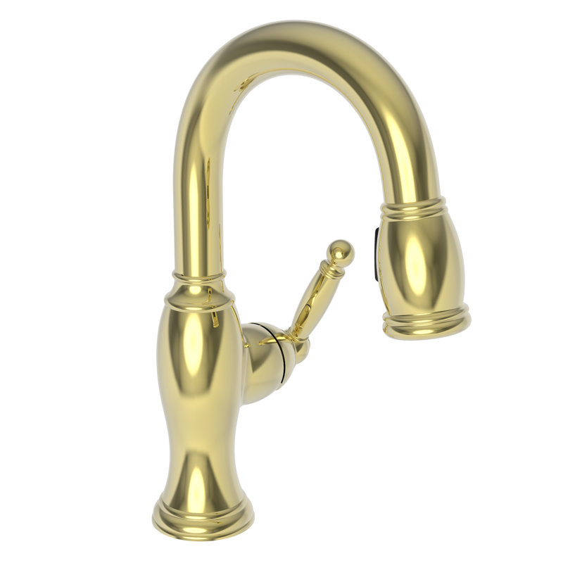 Nadya Single Handle Pull Down Bar Faucet, Forever Brass (PVD)
