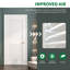 Porte intérieure 28 po x 80 po à 2 panneaux et double porte à persiennes et plantation-116653863