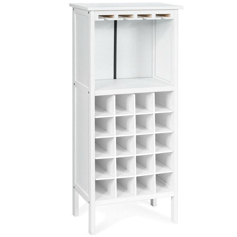 Cindi Floor Wine Bottle Rack, White