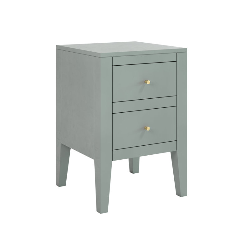 Owens 40cm W Solid + Manufactured Wood Bedside Table