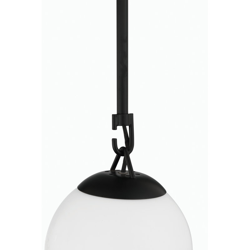Luminaire sphère suspendu 1 lumières simple Ison, Dos plat