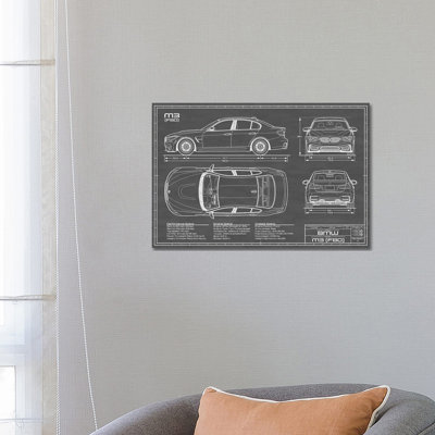 " BMW M3 (F80) Black " by Action Blueprints