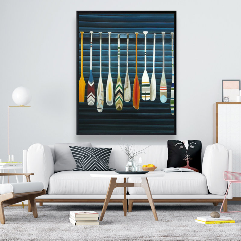 Paddles Print On Canvas, H 60 po x l 48 po