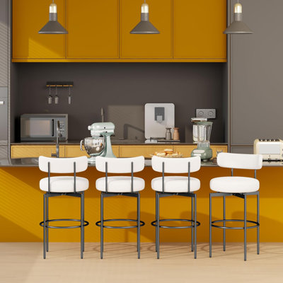 Ensemble de 4 tabourets pivotants