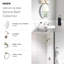 Robinet de salle de bain à trou unique avec drain Moen Sarona et plaque optionnelle-39885033