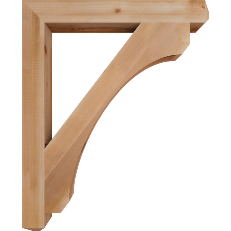 Support lisses 3 1/2 po x P 34 po x H 42 po, cèdre rouge de l'Ouest, Western Red Cedar (Smooth), H 42 po x l 3,5 po x P 34 po