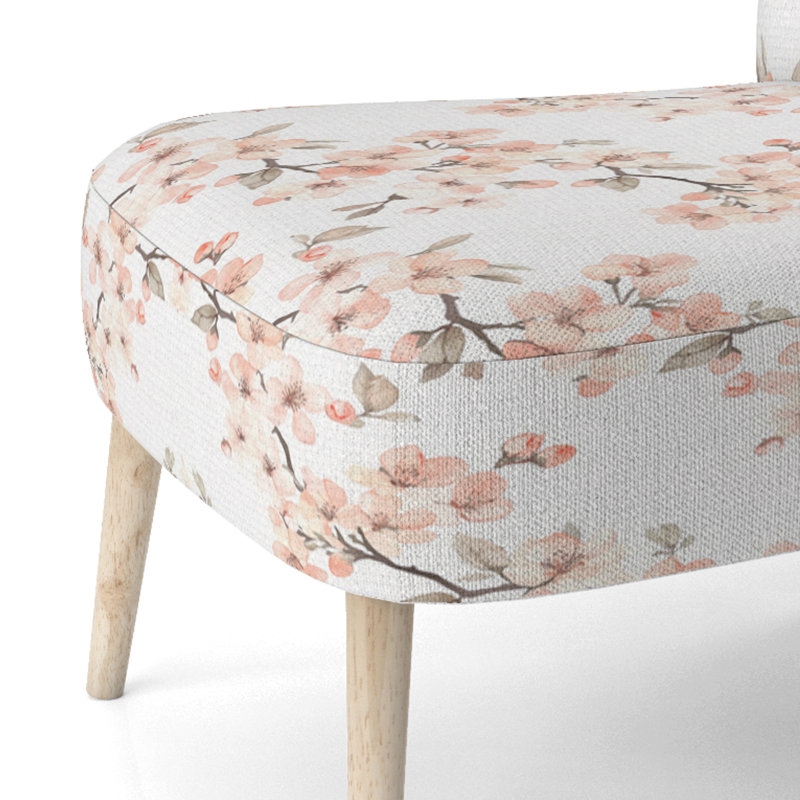 Chaise d'appoint floral Floral, Chaise d'appoint sans accoudoirs
