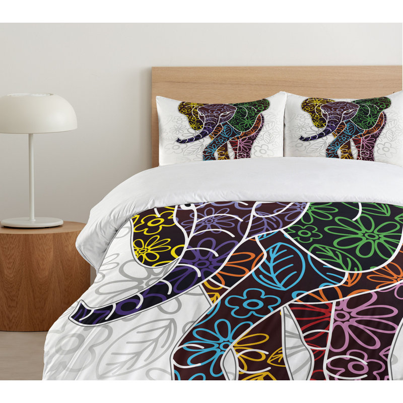Batik Modern & Contemporary Duvet Cover, Queen