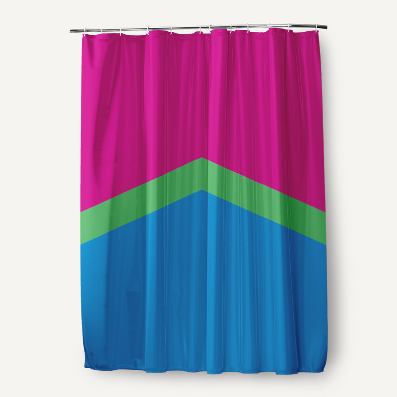 Rideau de douche Pansexual, Rose / Bleu / Vert