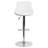 Occoquan Vinyl Bucket Seat Adjustable Height Barstool with Diamond Pattern Back-2090003954
