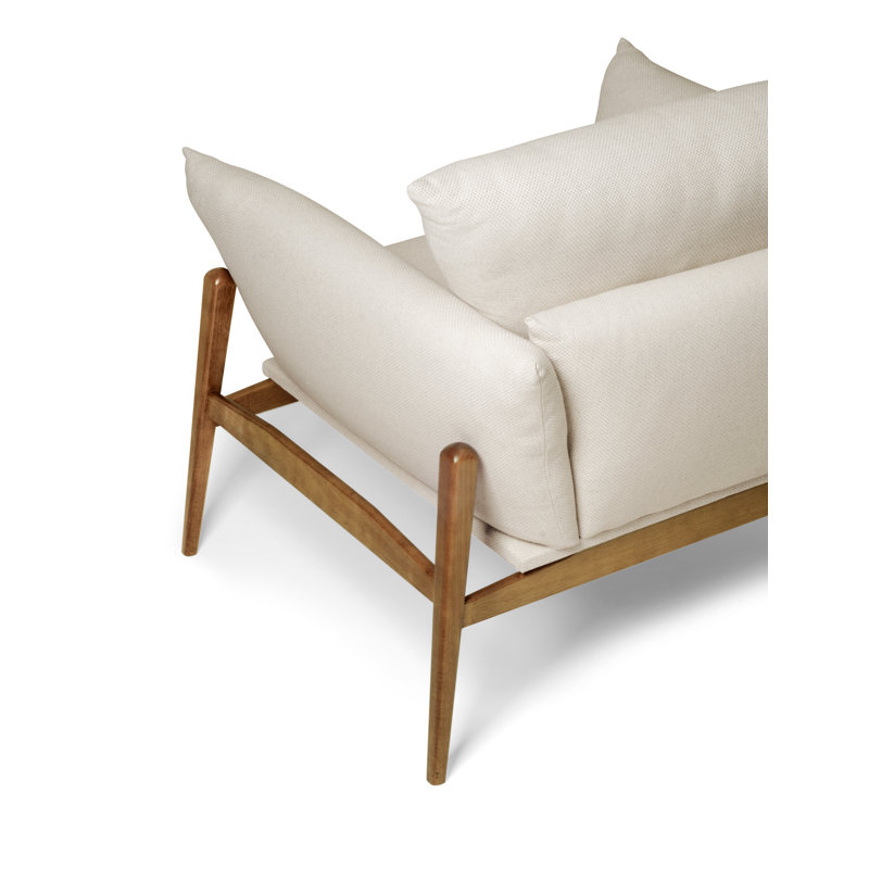 Fauteuil , Lin beige / coton / polyester / viscose