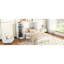 Lit blanc avec rangement de tiroir, tablettes et ports-121104041-121104043