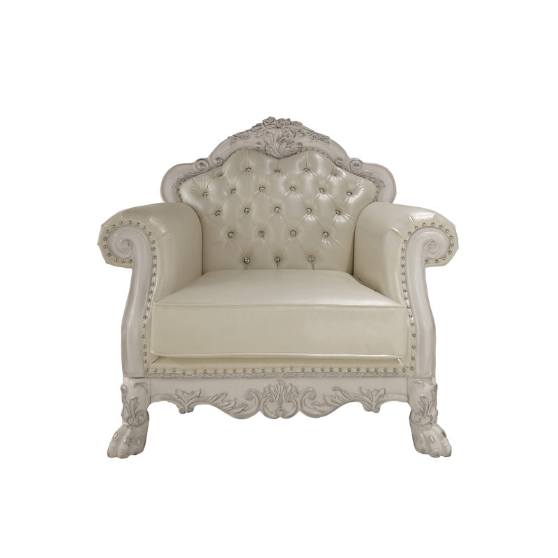 Chaise en cuir synthétique Dresde Dresde avec 2 coussins