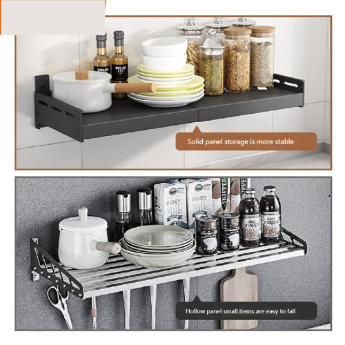 Rebrilliant Jobin Metal Floating Shelf | Wayfair