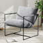 Chaise d'appoint rembourrée l 29 po avec structure en métal-60719351