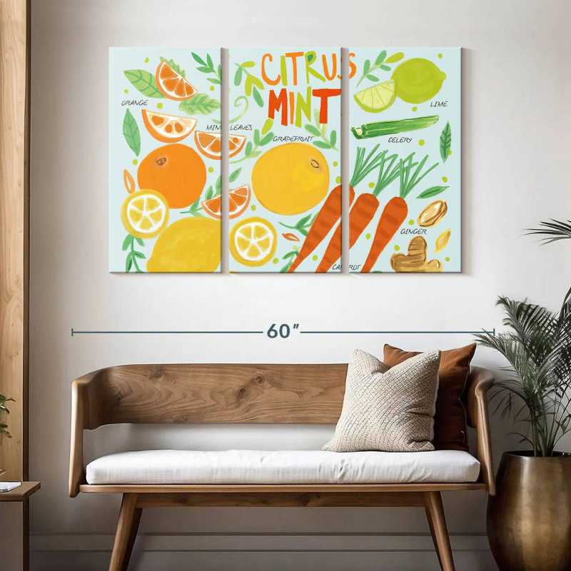 Yarlin Fruity Smoothie IV, 32" H x 50" W