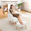 Chaise berçante rembourrée avec repose-pieds Teddy-142589906