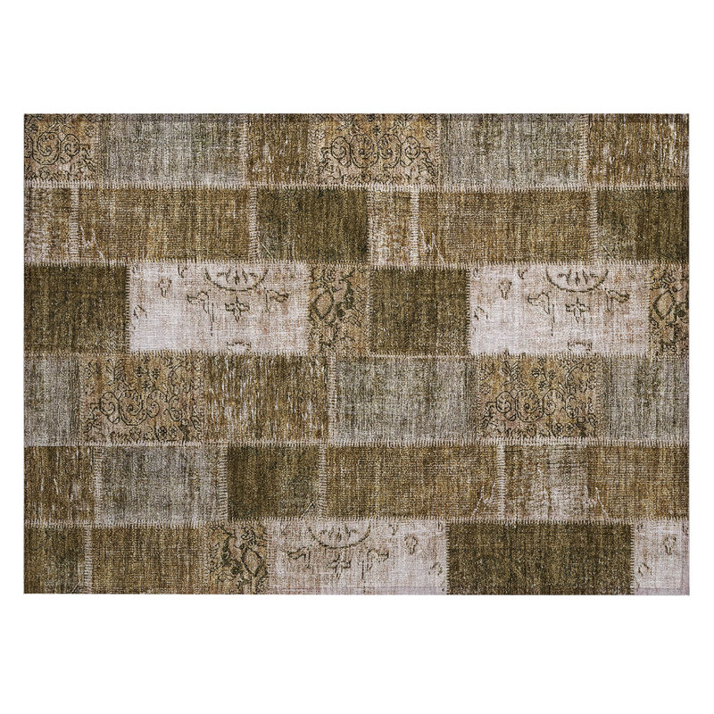 Patchwork Indoor / Outdoor Rug, Rectangle 1'8" x 2'6"