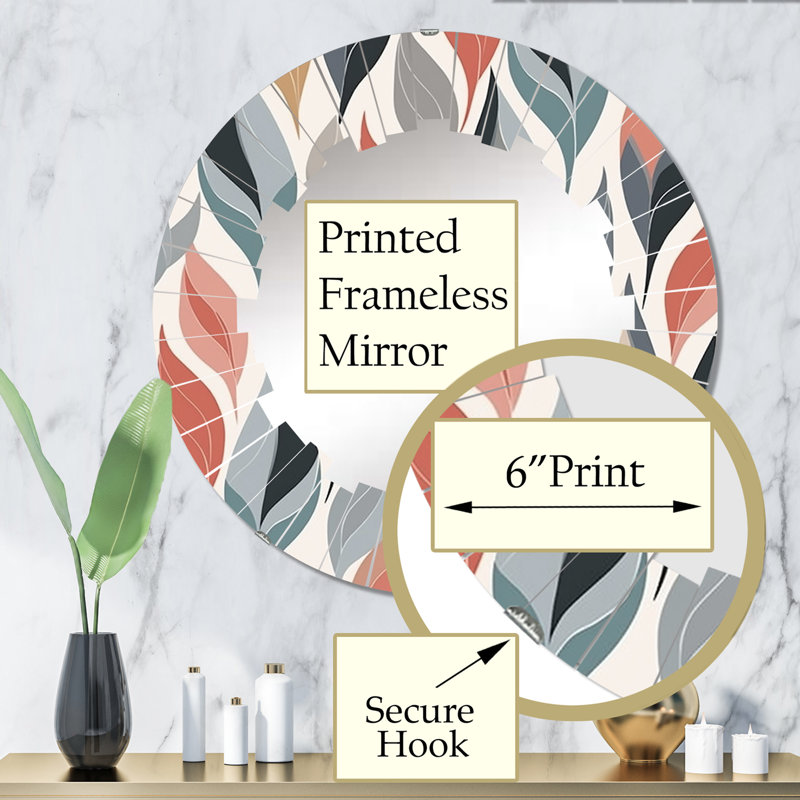 Miroir mural rond Tressider, 32 po x 32 po