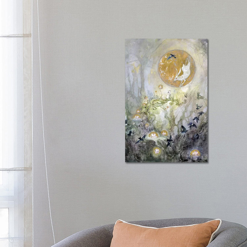 Moongazing by Stephanie Law - Wrapped Canvas Print, 66.04 cm H x 45.72 cm W x 3.175 cm D