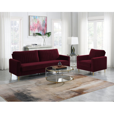 Marienthal 2 - Piece Velvet Living Room Set