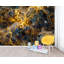 Papier peint abstrait nébuleuse cosmique, galaxie murale or liquide, décor d'espace luxueux, peler et coller céleste-410124693-410124688