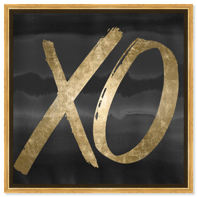 XO Black, XO Kisses and Hugs - art textuel