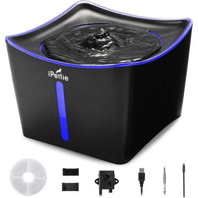 iPettie Kamino Pet Automatic Water Fountain for Cats and Dogs, 101oz/3L, Ultra-Quiet