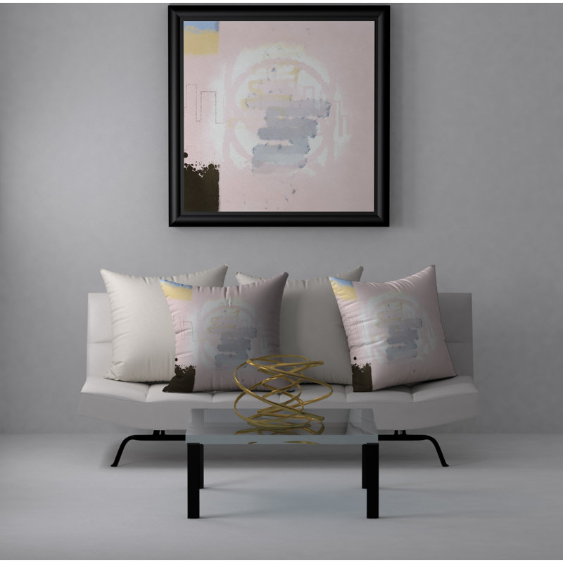 Housse de coussin carrée Anella/insert, H 18 po x l 18 po