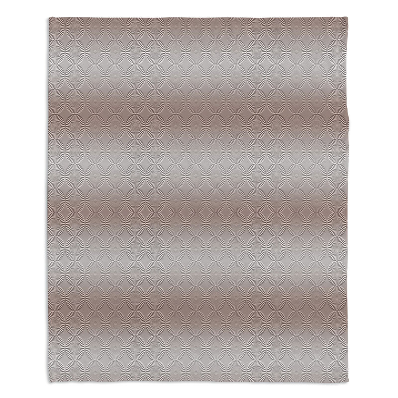  Jeté moutarde North East, L 68 po x L 80 po, Gris / Brun clair