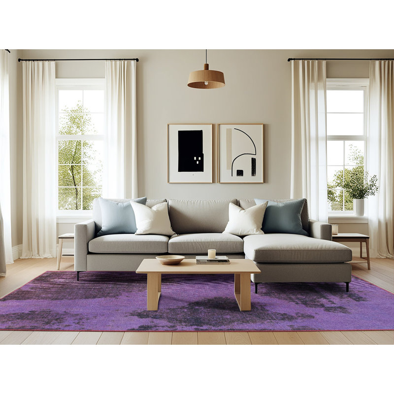 Tapis abstrait moderne 1366, Rectangle 6 pi x 9 pi