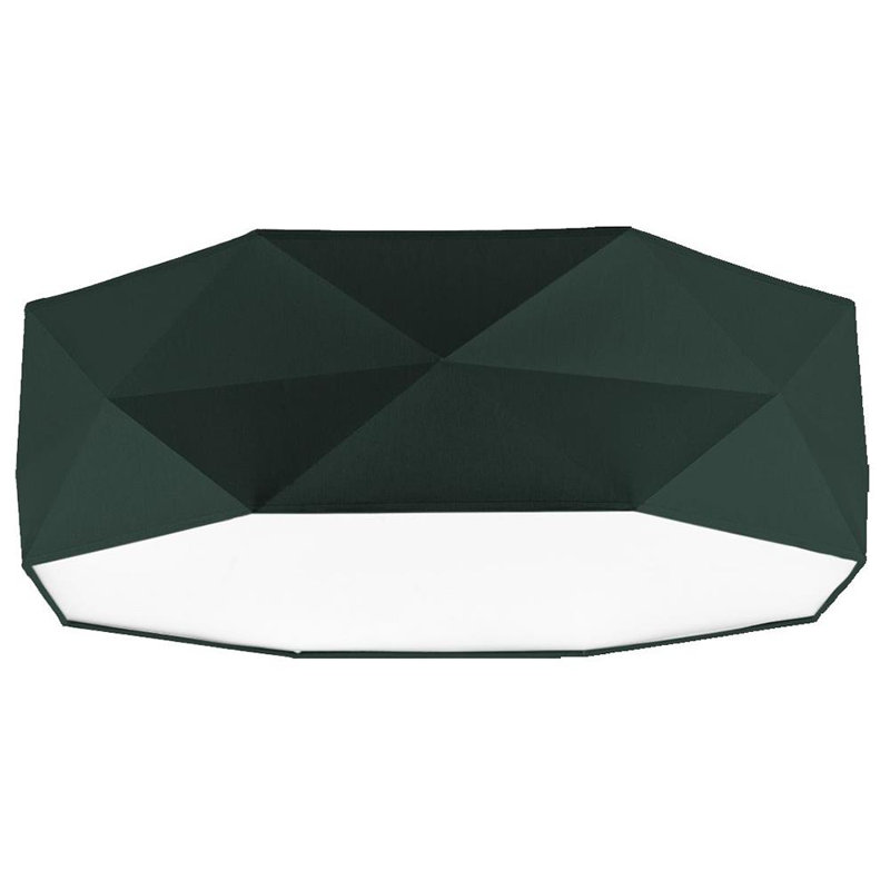 Banna Fabric Flush Mount, Green