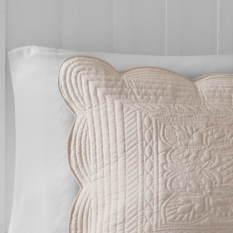 Ensemble de literie réversible pour très grand lit, courtepointe rustique en microfibre avec bords festonnés