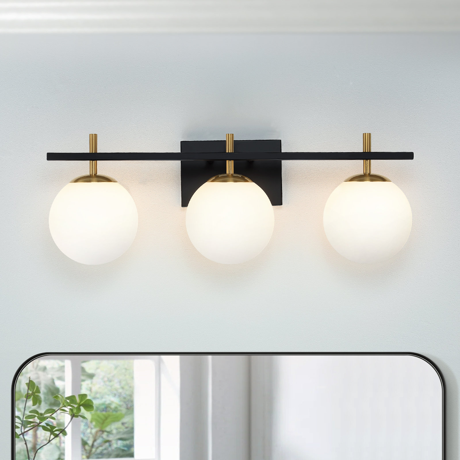 George Oliver Janeise 3 - Light Dimmable Vanity Light & Reviews | Wayfair