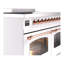 Cuisinière à induction ILVE Nostalgie II Series 40 po avec 6 éléments à induction (porte en verre)-1695305225