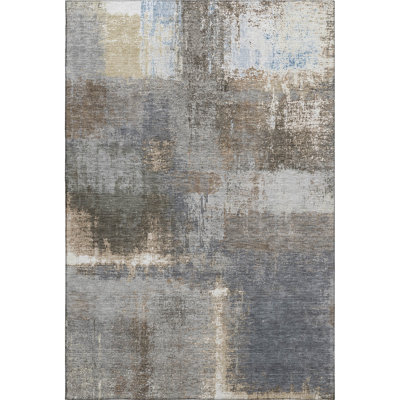 Premium Machine Washable Kumbhar AMF1354 Modern Rug